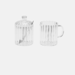 Cristal- Azucarero con cuchara