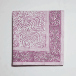 India- Pink herringbone tablecloth