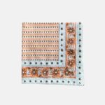 India- Brown flower napkins (set 6)
