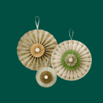 Roseta papel Zen (set 2) 15cm - Imagen 2