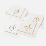 Servilletas cóctel iniciales