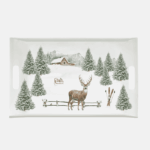 Bosque blanco bandeja