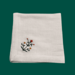 Florecitas servilleta lino set 4 - Imagen 3