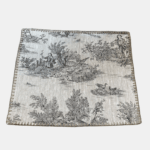 Individual reversible toile de jouy gris/teja - Imagen 2