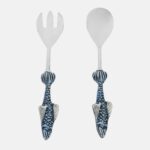 Pez azul set servir ensalada