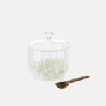 Acacia- azucarero/quesera con cuchara madera - Imagen 2