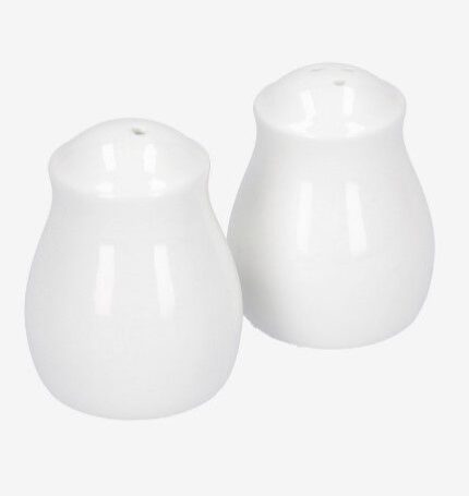 Set salero pimentero blanco