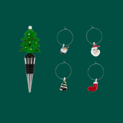 XMAS Tapón botella + 4 marcadores