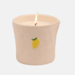 Bistró vela cerámica limón