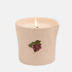 Bistró vela cerámica uva