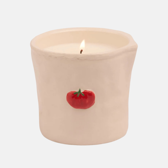 vela_tomate Bistró vela cerámica tomate - Imagen 1