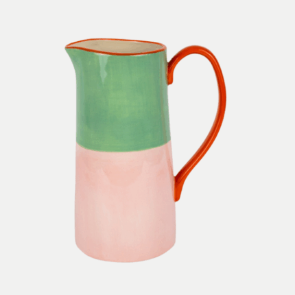 Jarra rosa y verde 1L