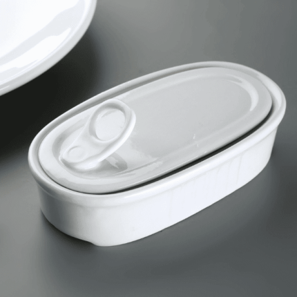 Lata de conserva porcelana