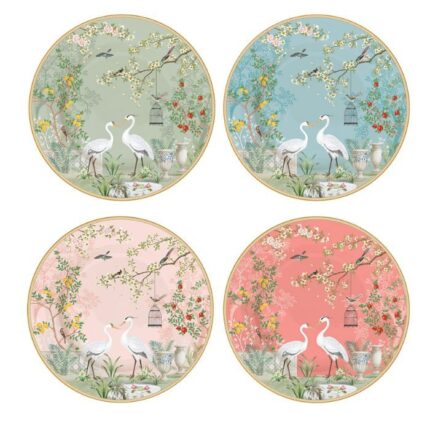 Jardins des reves  Set 4 platos postre