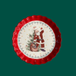 Papá Noel fuente redonda